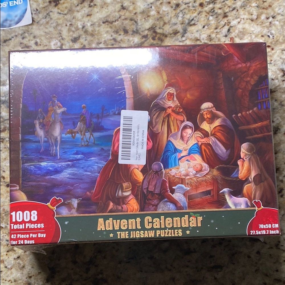 Advent Calendar Jigsaw Puzzle - 1008 Pieces - Multicolor NWT